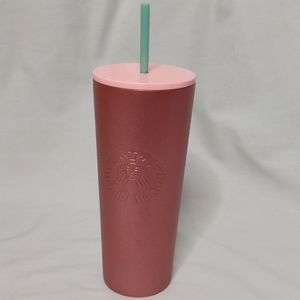 Starbucks 2019 Holiday Pink Stainless Steel Venti Tumbler